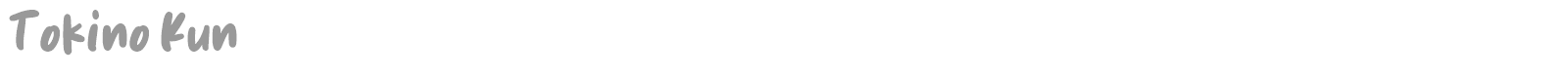 Tokino Kun font preview